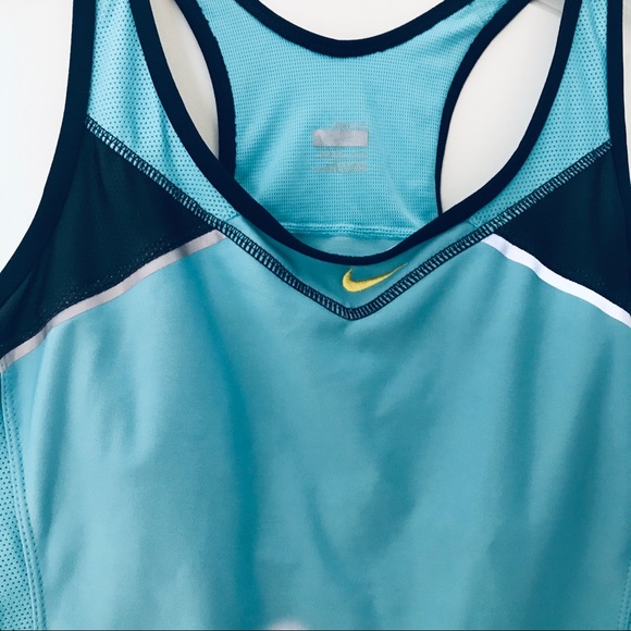 Nike Dri-FIT Training Blue Tank Bra Top Large - Picture 5 of 8